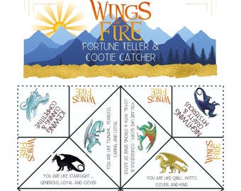 PRINTABLE Dragon Fortune Teller Cootie Catcher Birthday - Etsy