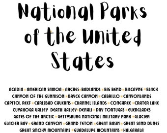 National Parks of the United States