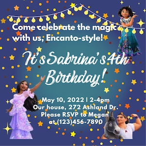 CUSTOMIZABLE Encanto Birthday Invite | Encanto Birthday Party | Printable | Personalized Birthday Party | Digital File