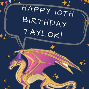 PRINTABLE Dragon Posters | Wings of Fire Party | Editable | Customizable | Digital