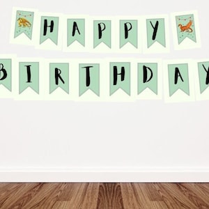 PRINTABLE Dragon Happy Birthday Banner | Wings of Fire | Digital