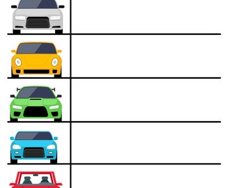 PRINTABLE Car Color Search | Roadtrip Games