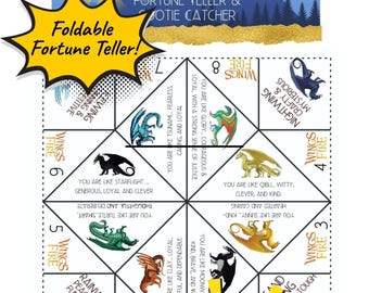 Wings of Fire Fortune Teller | Printable Dragon Cootie Catcher (PDF)