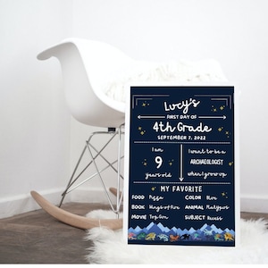 PRINTABLE, EDITABLE Dragon-Themed First Day of School Sign | Wings of Fire | Digital