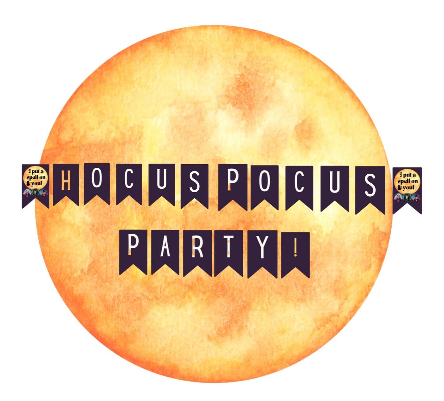 PRINTABLE Hocus Pocus Party Banner Hocus Pocus Movie Halloween Party