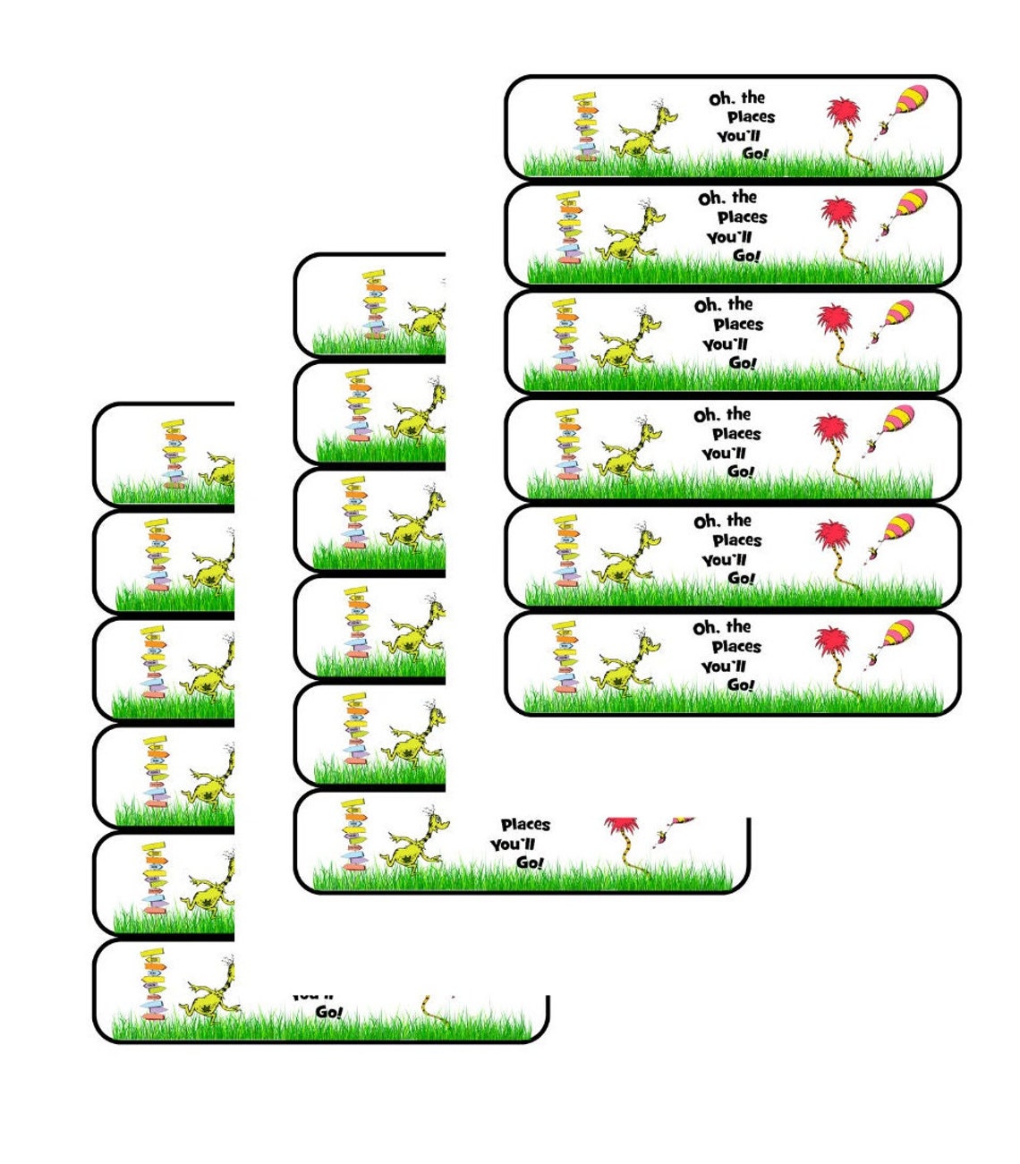 PRINTABLE oh, the Places You'll Go Party Package Dr. Seuss Graduation ...