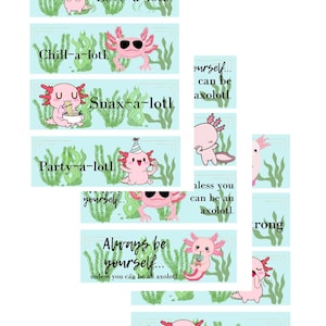 Axolotl Party Supplies For Girls, Axolotl Cupcake Toppers, Axolotl Balloon  Axolotl Party Favors Reusable Cute Axolotl Themed Birthday Party Supplies