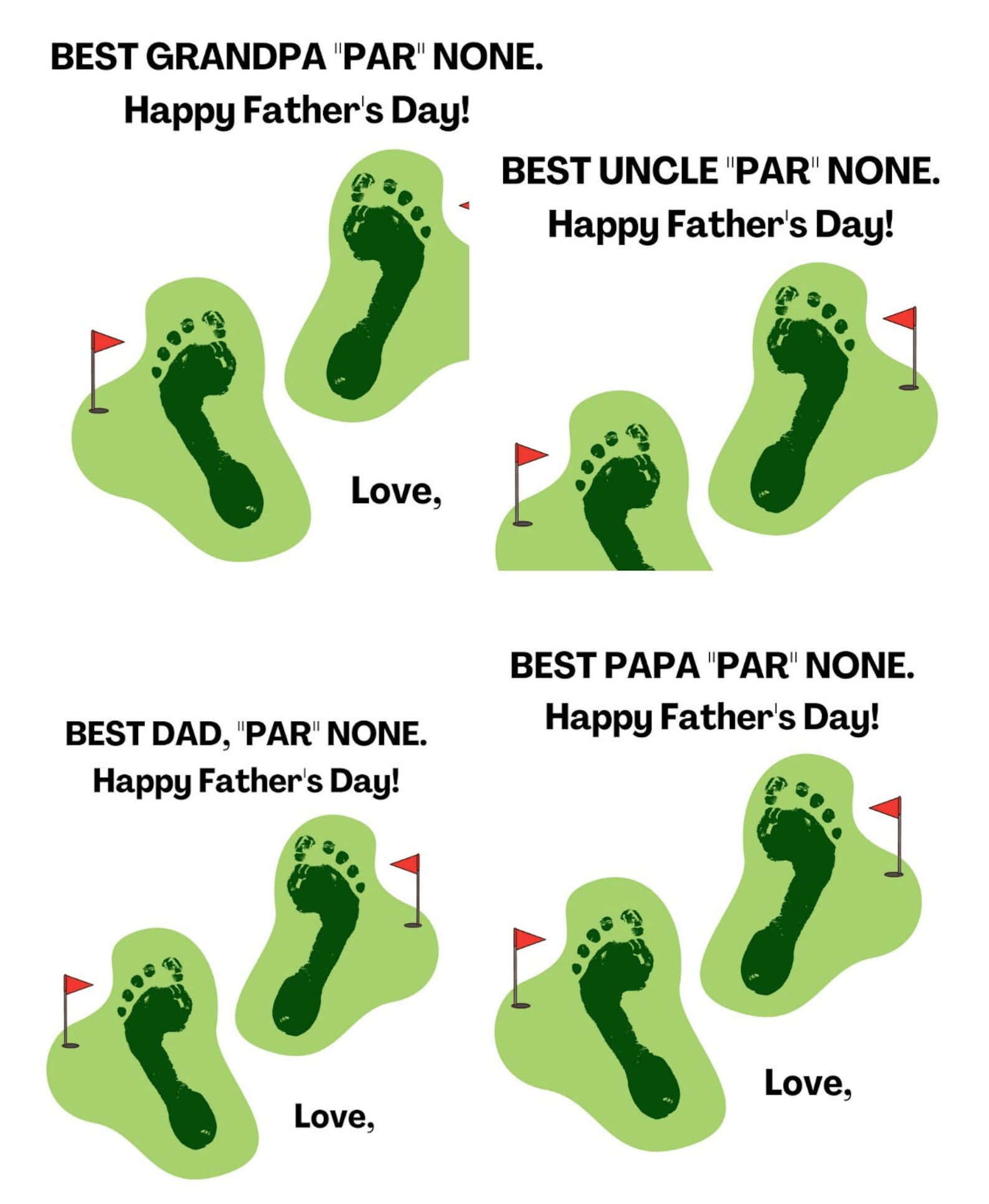 PRINTABLE Father's Day Handprint Art Father's Day - Etsy