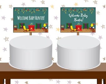 Decorazione per feste personalizzabile Goodnight Moon e cartelli