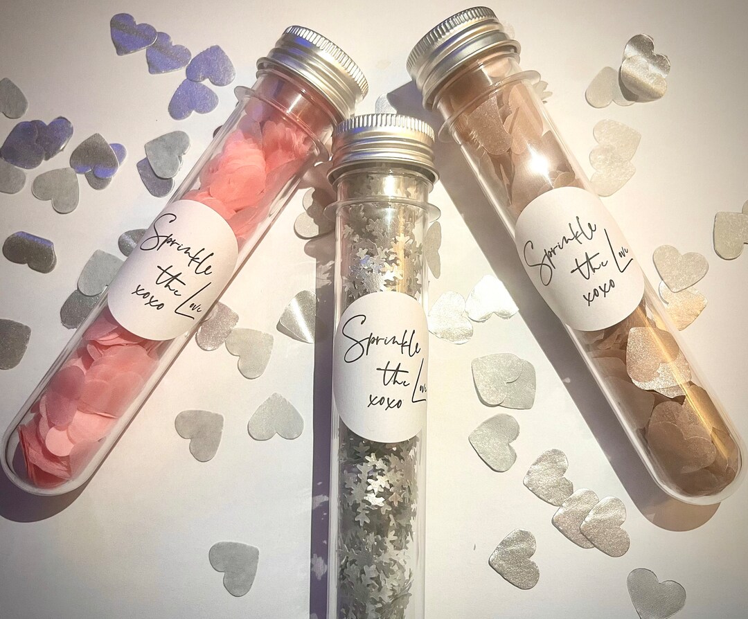 Biodegradable Confetti Tubes Confetti Wand Ready to Use Etsy