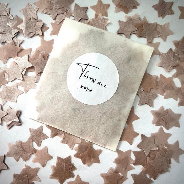Biodegradable Star Confetti | Pre-bagged | Ready to use | Colours can be mixed