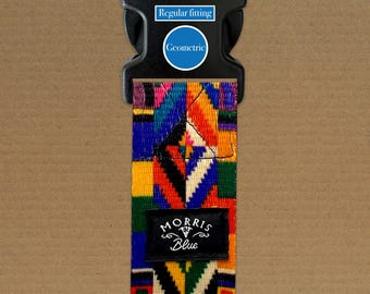 Regular Fitting Patterned Collar. 38 mm Soft Polyester with metal D ring, Dog Collars