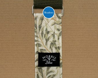 Martingale Patterned Collar. 38 mm Patterned cotton with polypropylene webbing and metal D ring, Dog Collars