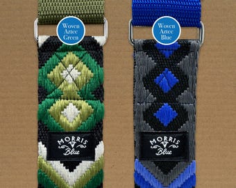 Martingale Fitting 38mm Patterned Polyester and Cotton Webbing Collars. Dog Collar || Coloured Dog Collar |