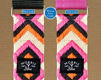 Martingale Fitting 38mm Patterned Polyester and Cotton Webbing Collars. Dog Collar || Coloured Dog Collar |