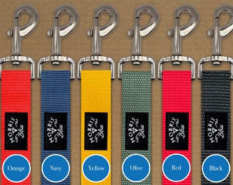 Dog lead. Polypropylene webbing with metal fitting, Dog Collar | Dog Collar | Coloured Dog Collar |