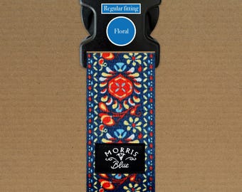 Regular Fitting Patterned Collar. 38 mm Soft Polyester with metal D ring, Dog Collars