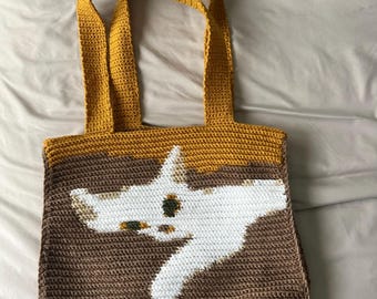 Crochet Cat Bag Pattern PDF (English)