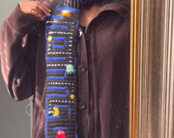 Pac-Man Crochet Scarf (Pattern ONLY)