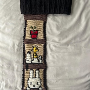 Peanuts Snoopy Scarf - Etsy