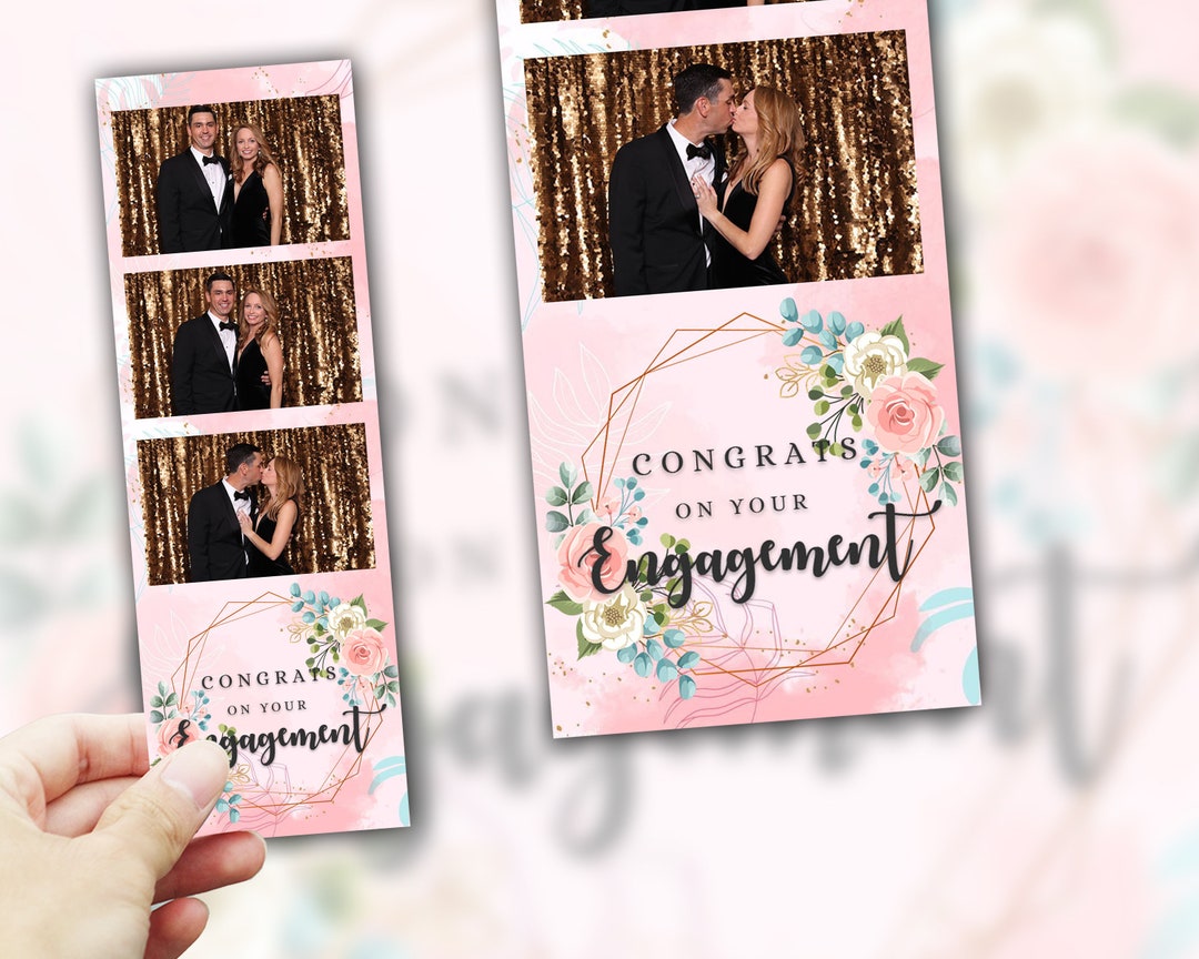 Photo Booth Template 2x6 Photo Booth Strip for Wedding Etsy