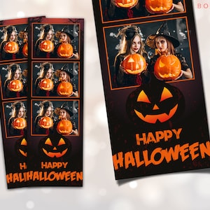 Halloween Photo Booth Template: Customizable PSD, PNG, JPG (Digital Files)