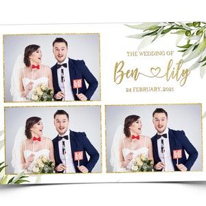 Olive Wedding Anniversary photo booth template Bridal Shower photobooth Greenary 4x6 DSLR, Darkroom, Touchpix, ipad booth, Mirror booth