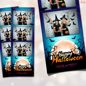 Halloween Photo Booth Template: Customizable PSD, PNG, JPG (Digital Files)