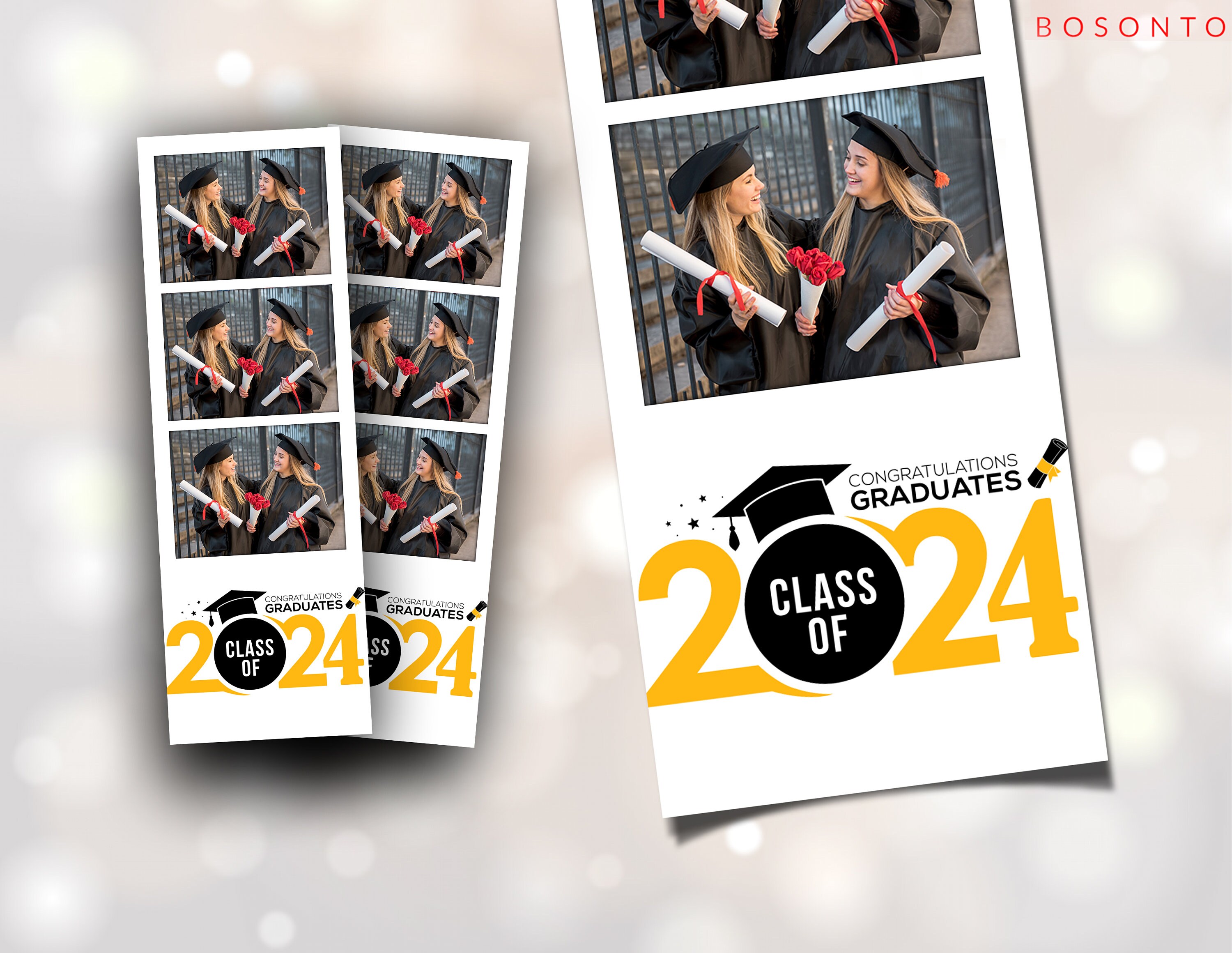 Graduation Party Photo Booth Template PSD, PNG, Easy 100% Editable ...