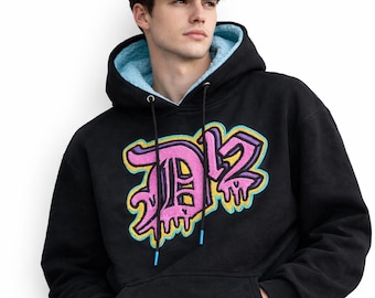 Bluza z kapturem D12 Trippy Drip z haftem