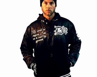 D12 Shady Brothers Satin Varsity Jacket
