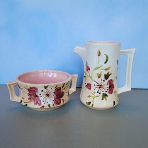 Arnel's Creamer and Sugar Set, Signed Vintage Rare 1970s Design