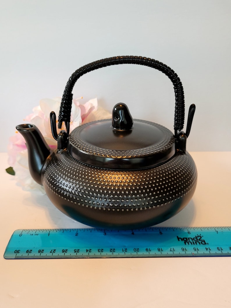 Teapot With Dark Brown Hobnail Design Sweet Expressions Regal Etsy