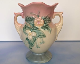 Vintage Hull Art Two Handled 61/2 Inch Vase 1940s