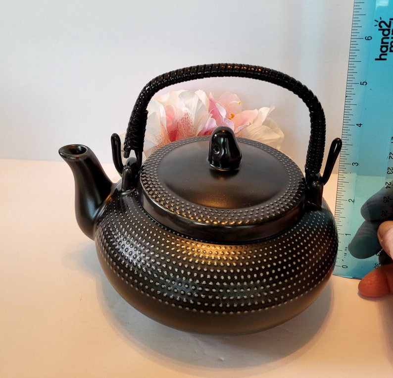 Teapot With Dark Brown Hobnail Design Sweet Expressions Regal Etsy