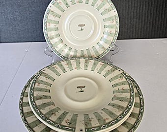 Pfaltzgraff Naturewood Salad Plates and Saucers, Set of 3 each