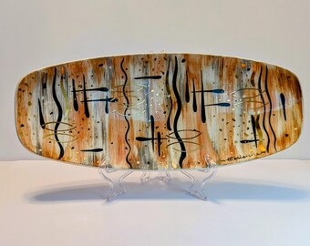 Vintage Serving Platter in the Style of Jasba Keramik, Germany 1950s