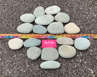 Saltwater Stones ! Ocean blue/green natural hue rocks ! Rock painting supply Painted rocks Kindness Rocks
