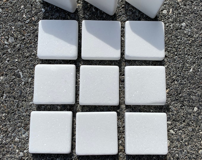 Square Looking Rocks 3 Inch Authentic Santorini Squares (12 Count) White Rocks - Rocks for ...
