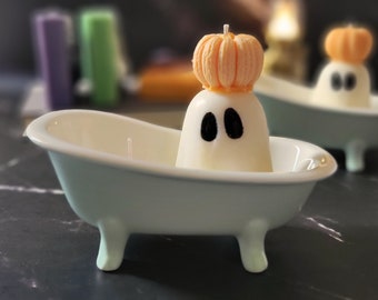 Ghost In The Tub Candle | Halloween Decorative Candle | Great for Home Décor and Gifts