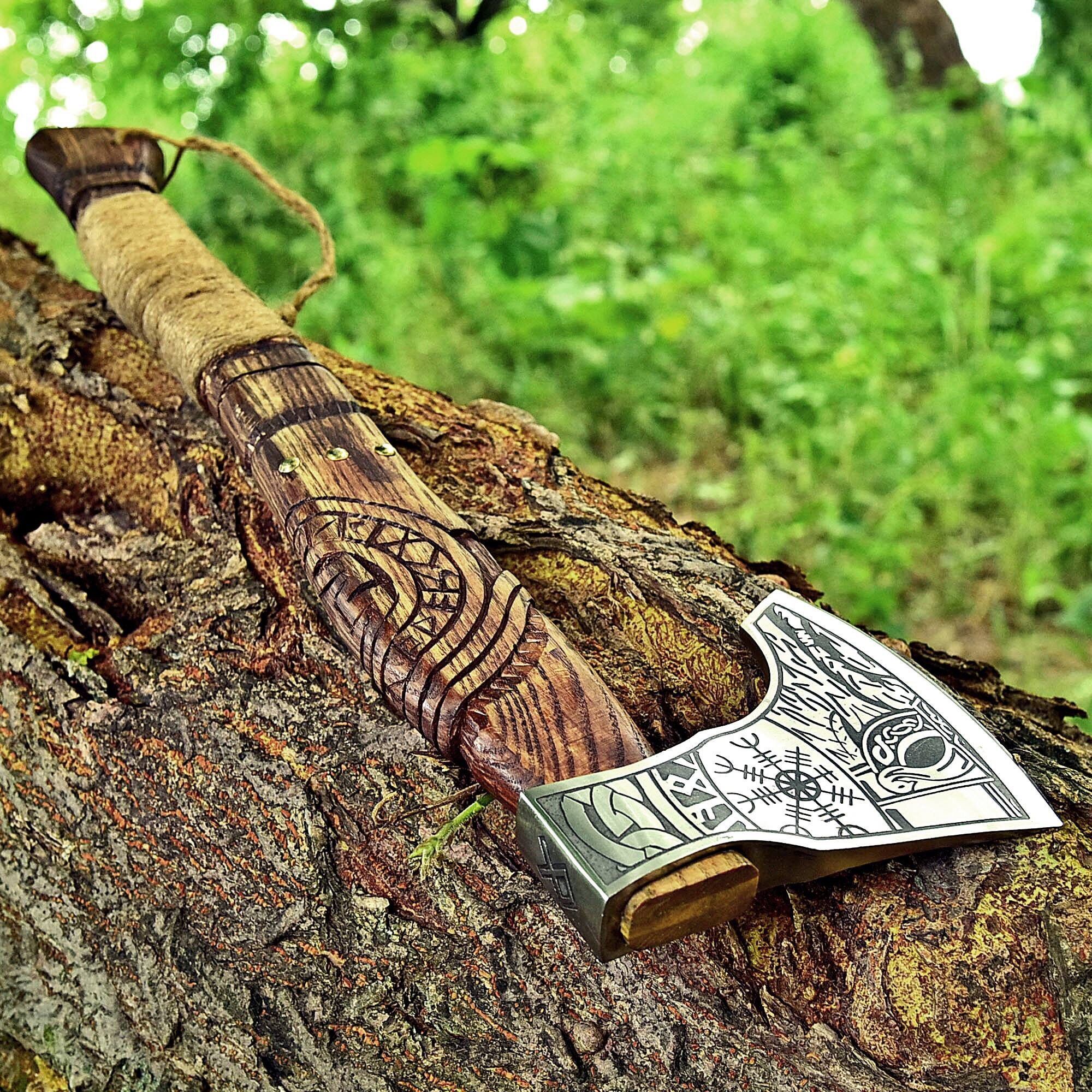 Viking Axe RAGNAR , Viking Axe , Personalised Hatchet , Viking