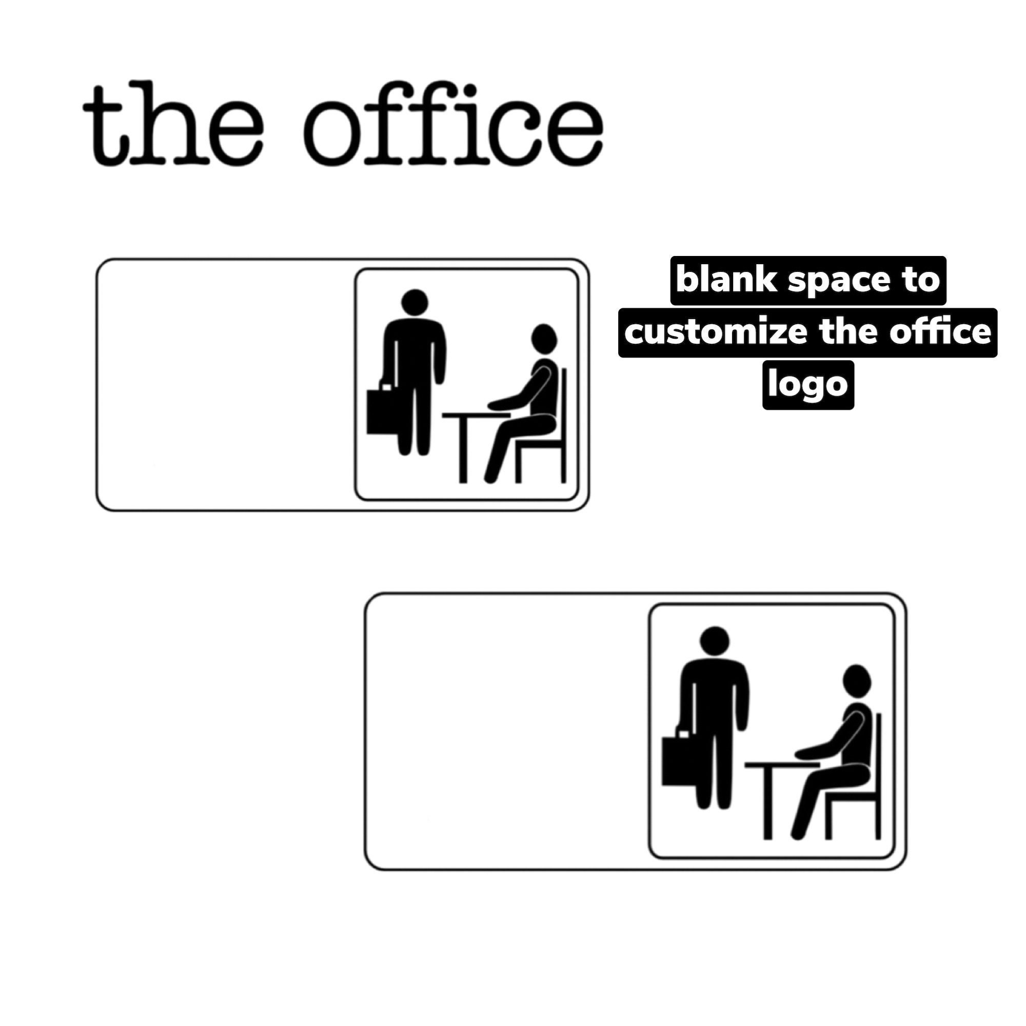 Logotipo de The Office en blanco Custom The Office Descarga Etsy México