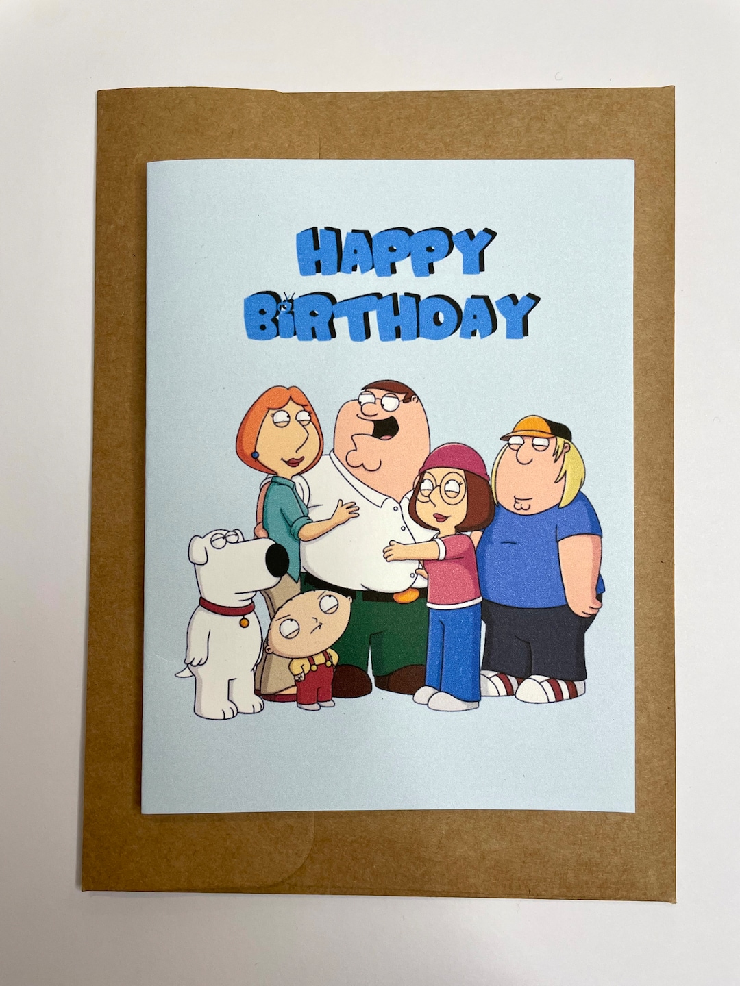 Family Guy Birthday Card Happy Birthday Card Family Guy Etsy