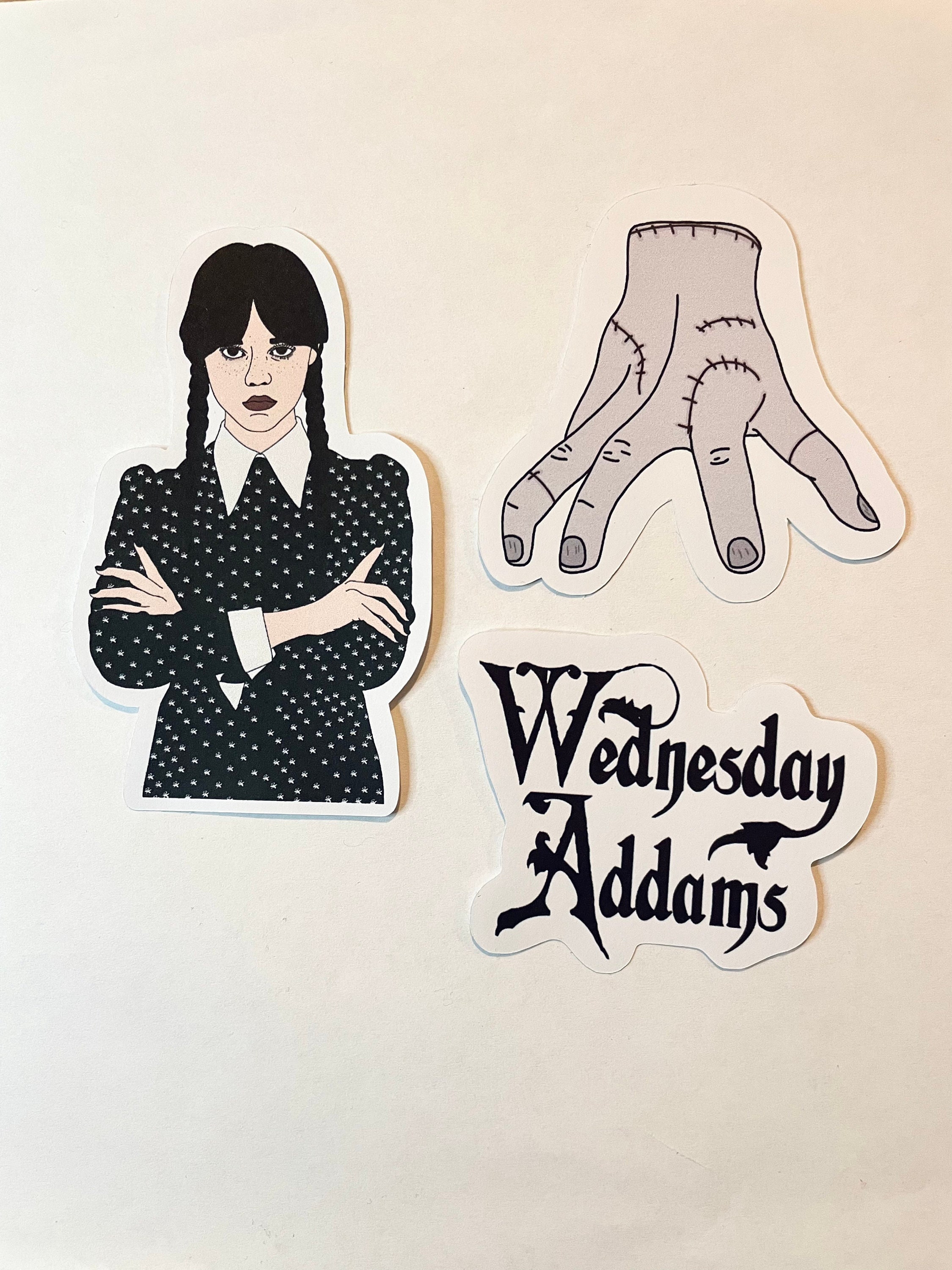Wednesday Addams Stickers Thing the Addams Family Matte - Etsy UK