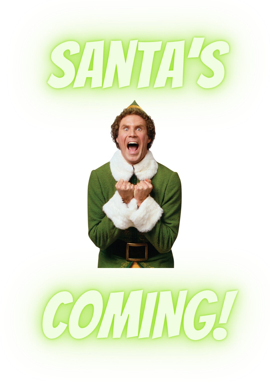 Buddy the Elf Wall Art Digital Download, Christmas Printable Art ...