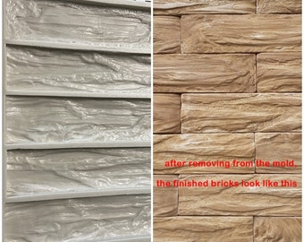 Mold for decorative artificial wall stone,Silicone Brick Stone Mold Rubber,DIY Wood Artificial Wall Panel,Molds for concrete,cement