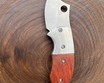 Mini Holzgriff Taschenmesser: Camping Schlüsselanhänger Messer