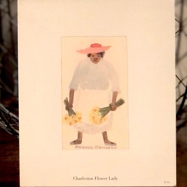 Charleston Flower Lady Print by Ravenel Gaillard