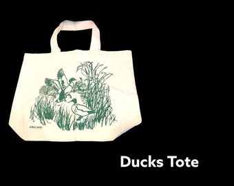 Green Ducks Tote Bag