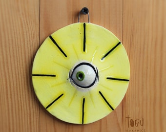 Ceramic Wall Decor, Stoneware Wall Hanging, Home Decor, Handmade Ceramic, Housewarming Gift, Unique Ceramic Art